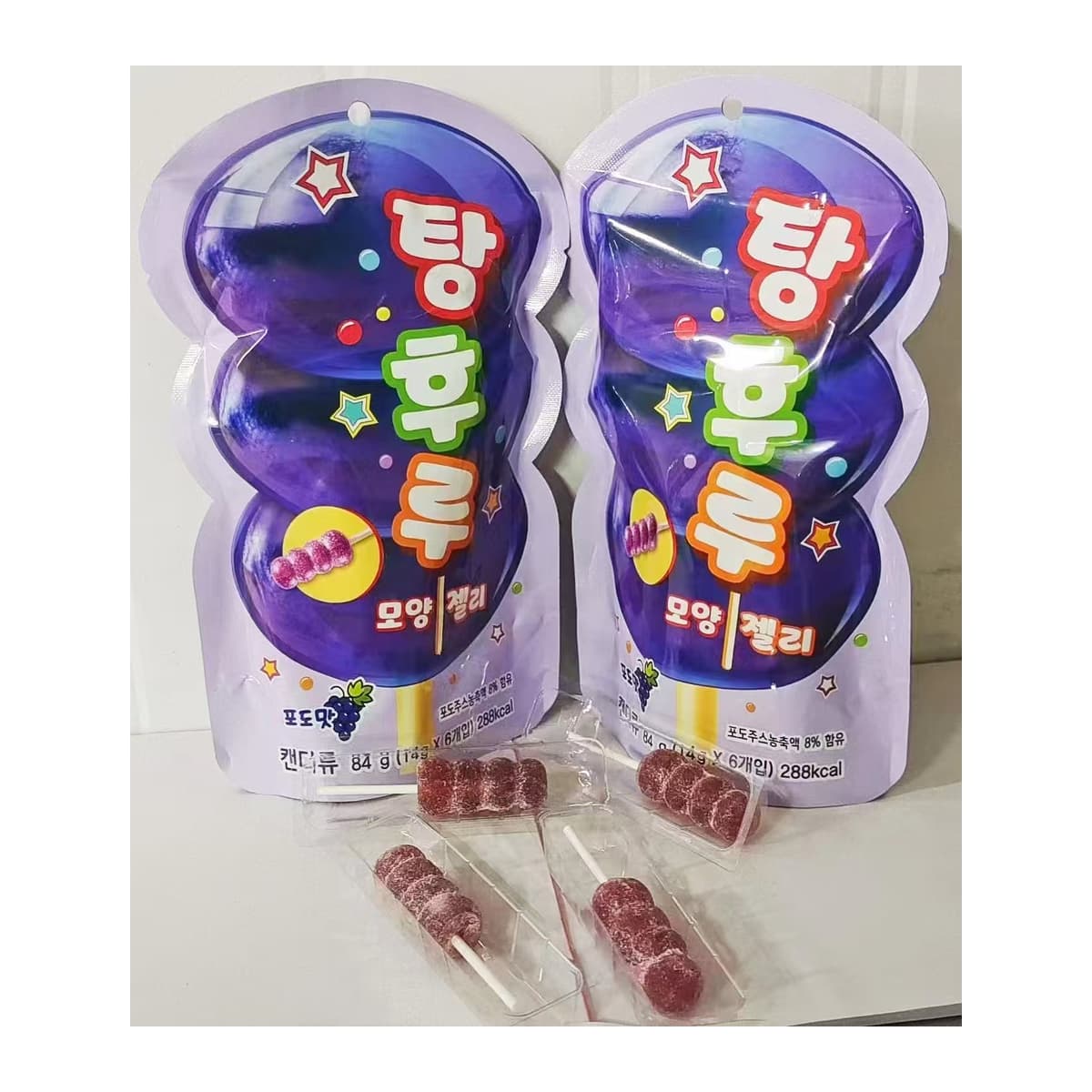 탕후루 스틱 젤리 제품 구성 · 원본 사진