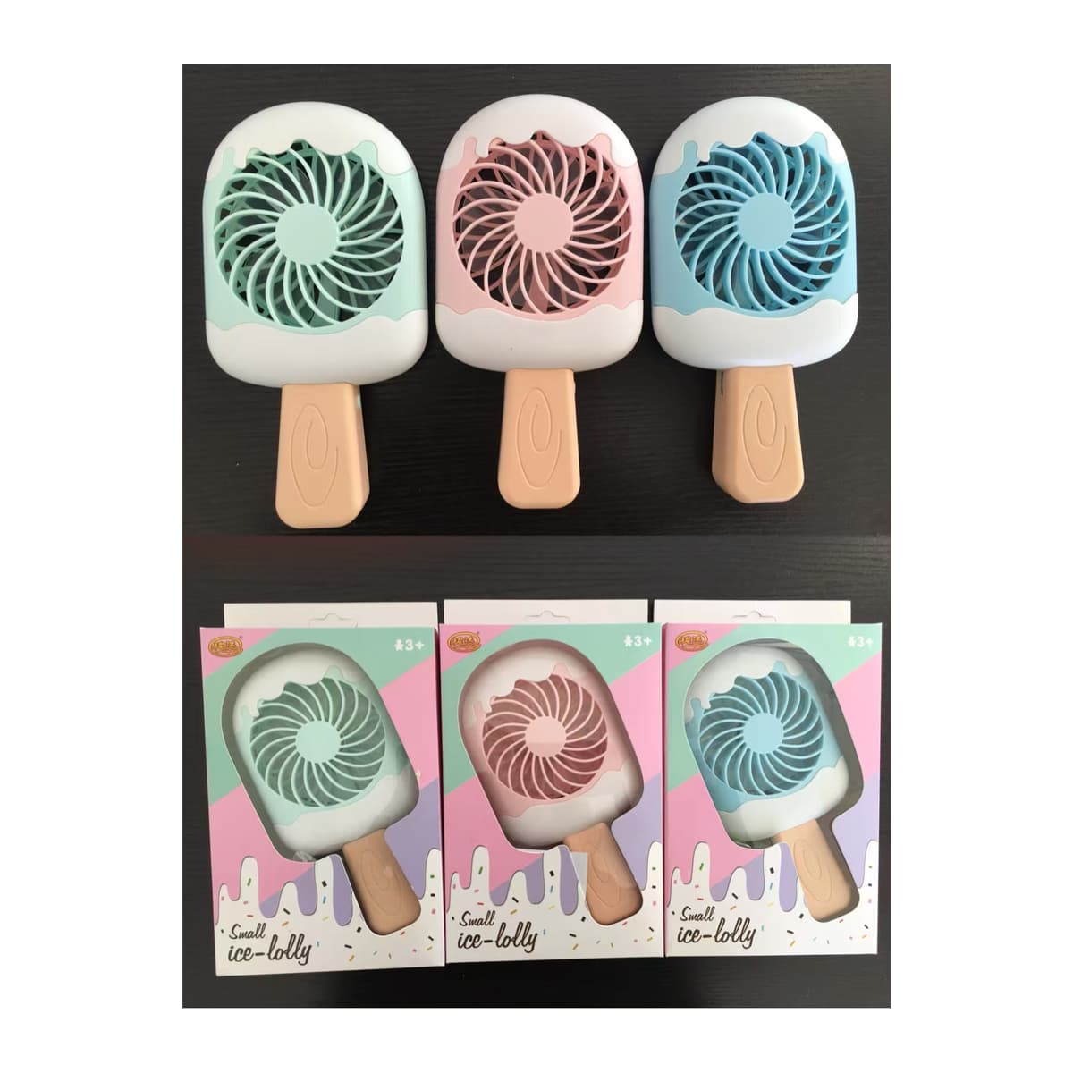 아이스크림 미니팬 세부 구성 · 원본 사진